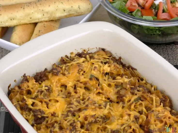 Cheesy Beef and Noodle Casserole