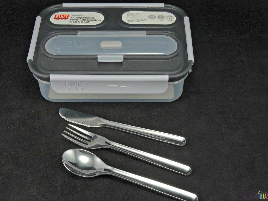 built ny backpacks and bento boxes Gourmet bento with stainless silverware