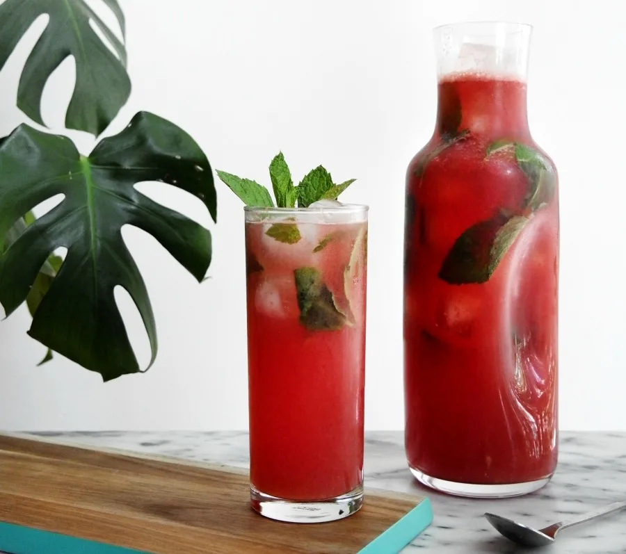 labor day cocktails Sparkling Watermelon Vodka Lemonade