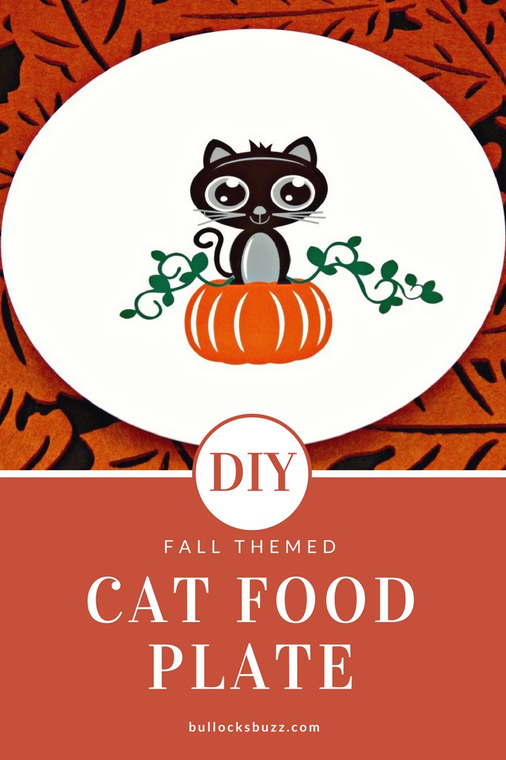 This super cute DIY Cat Food Plate is a wonderful way to welcome the Fall Season and serve up your feline's favorite foods!