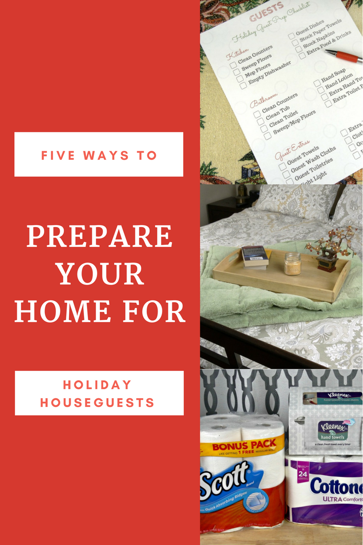 If you have guests staying in your house for the holidays, you'll love these tips for preparing your home for holiday houseguests! Plus, a free printable!