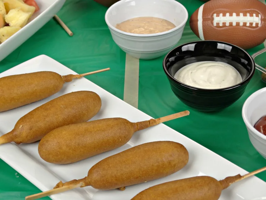 tailgating appetizers include corndogs