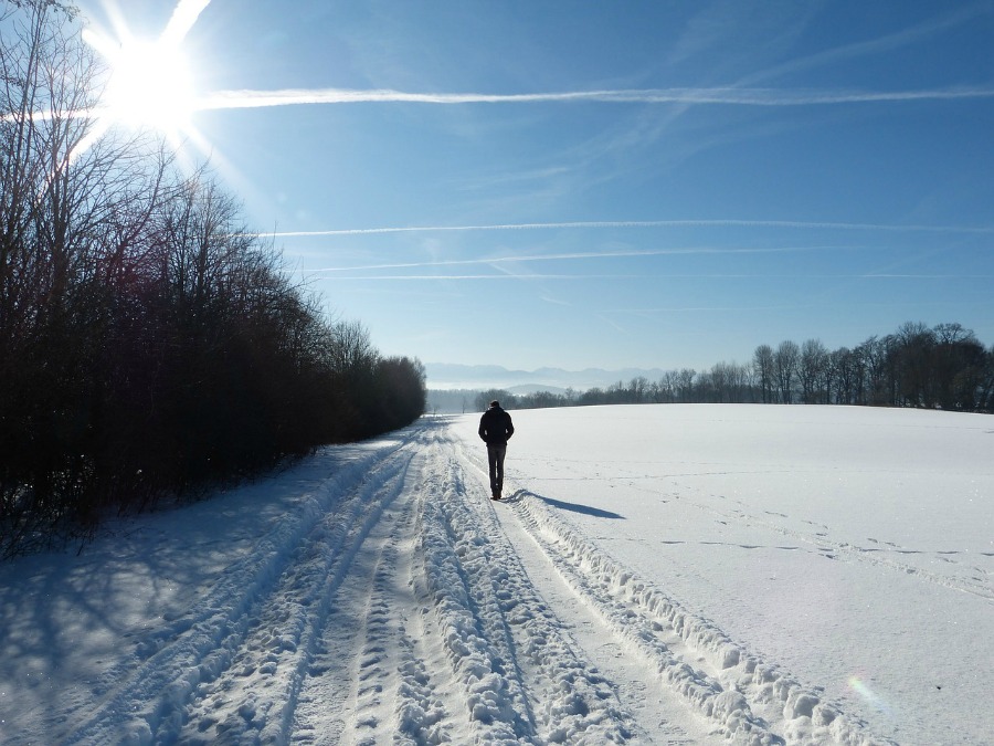 relaxing during winter 