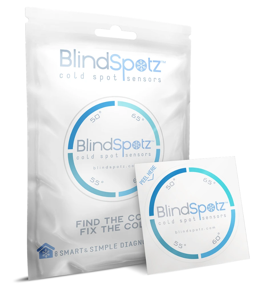 BlindSpotz in package helps when used with DIY Draft stopper