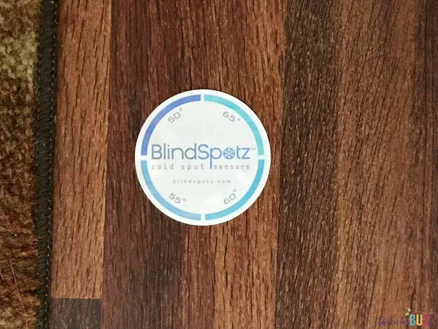 BlindSpotz result by front door along with DIY draft stopper