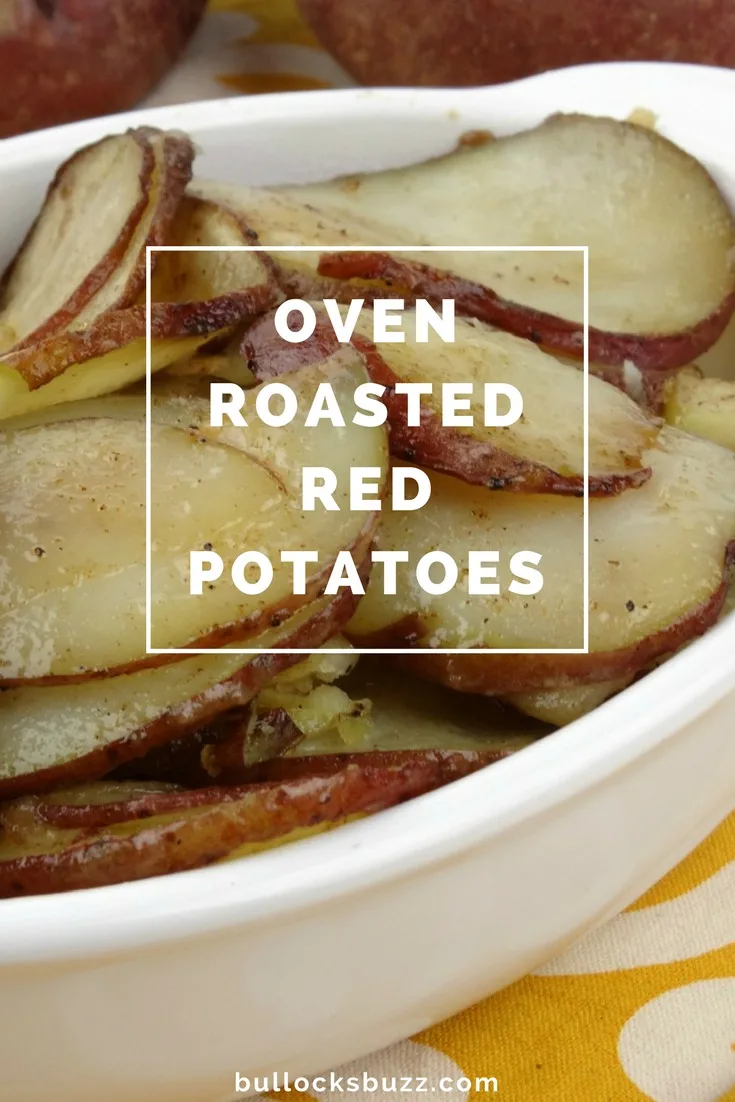 Red potatoes are tossed with olive oil, paprika, salt and pepper, then roasted to perfection. They are Oven Roasted Red Potatoes at their very best! #recipe #roastedpotatoes #sides #sidedishes