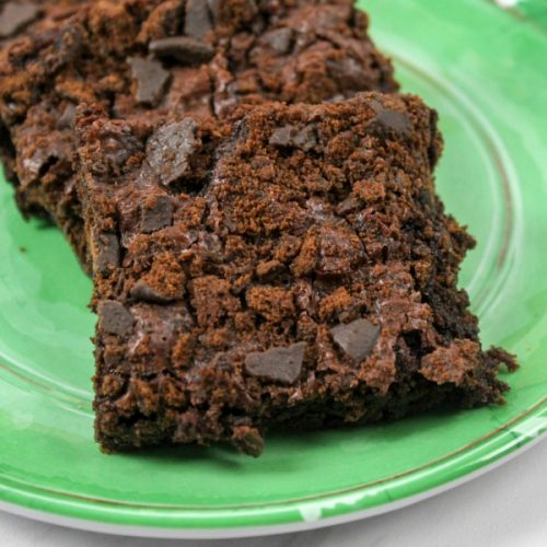 Thin Mint Brownies on plate