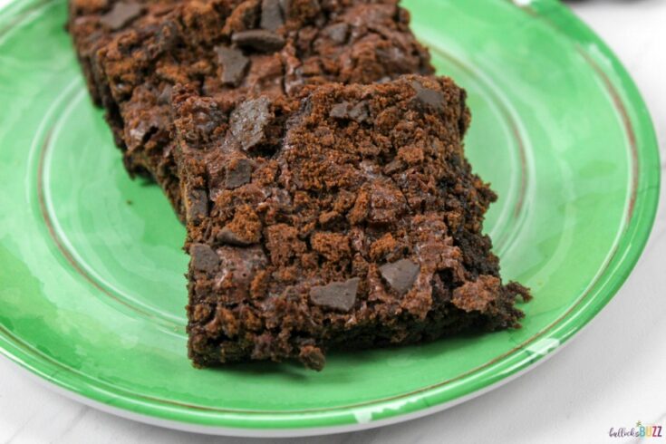 Thin Mint Brownies on plate