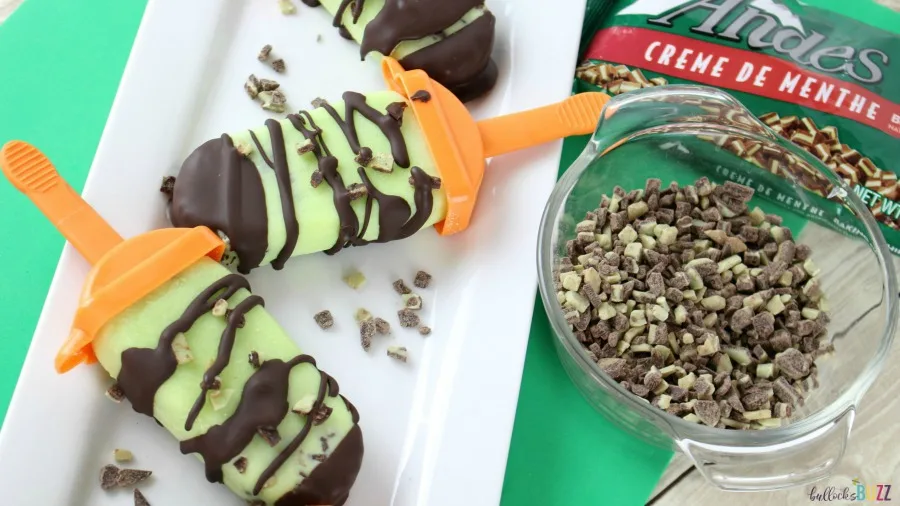 Easy Chocolate Mint Popsicles 