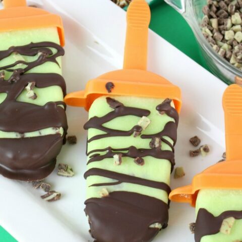 Chocolate Mint Popsicles - Homemade Popsicle Recipe