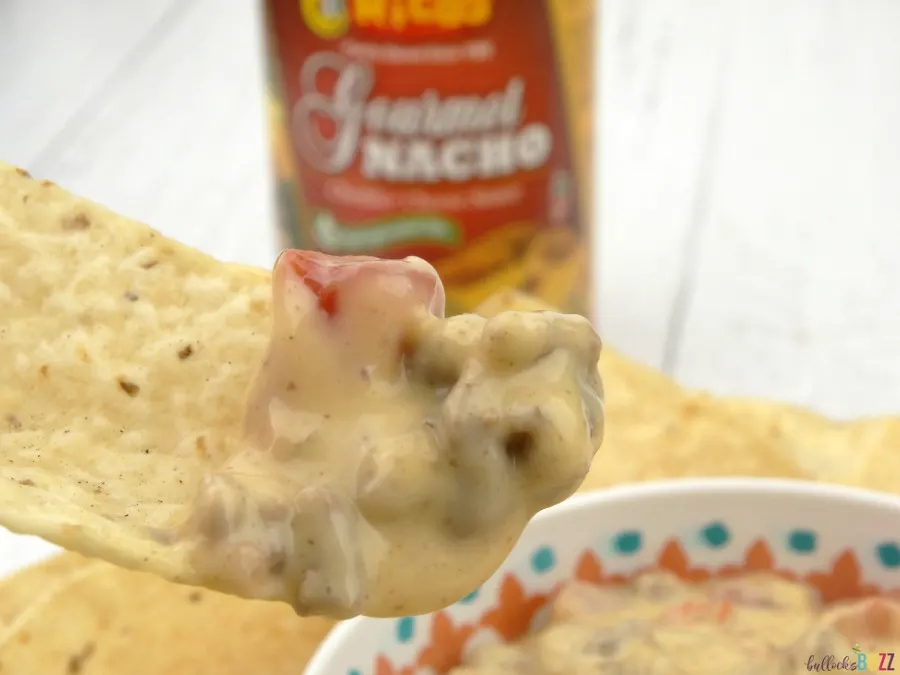 Quick and Easy Nacho Dip Recipe with chips