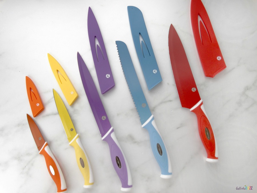 Vremi 10 piece knife set with sheaths