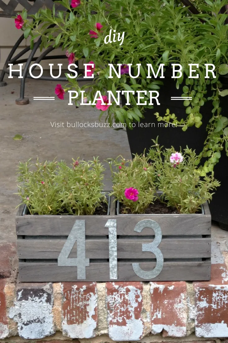 Why settle for a regular house number when you can make something much more creative like this unique DIY House Number Planter! This adorable address planter box is a fun and chic way to display your home address. It's easily mountable, and includes a little planter to add a splash of color. 