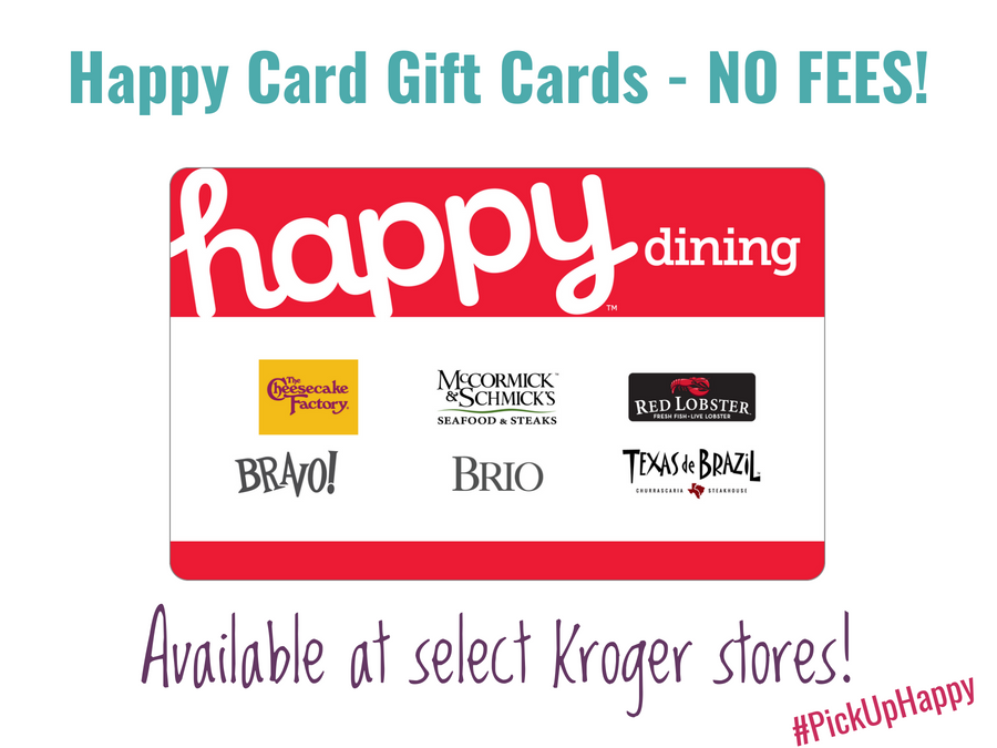 Happy Cards No Fee Gift Card PickUpHappy at Kroger Bullock's Buzz