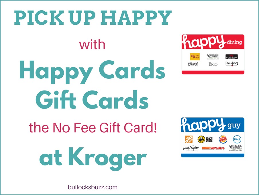 Happy Cards No Fee Gift Card Pickuphappy At Kroger Bullock S Buzz