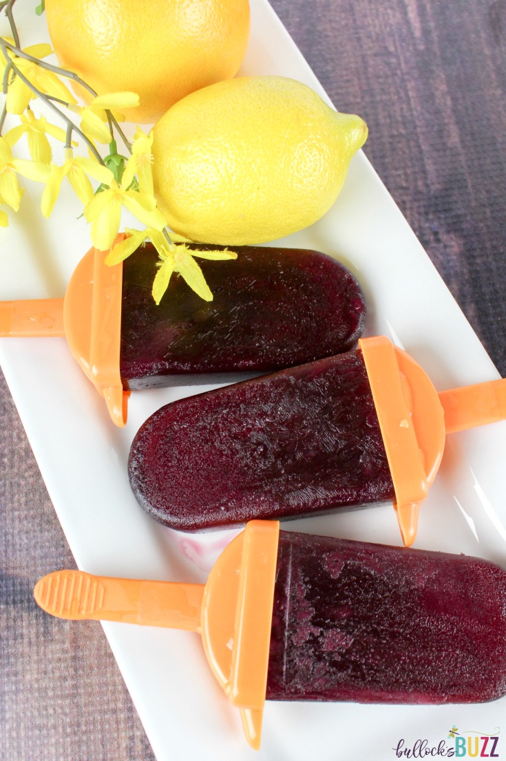 With a sweet-tart, fruity taste, these elderberry popsicles are a great treat for kids or adults that are either sick, coming down with something, or have been around illness at school.