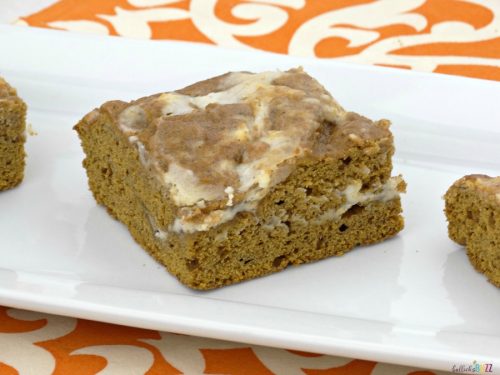 Pumpkin Spice Bars with Cream Cheese Frosting - Bullock's Buzz