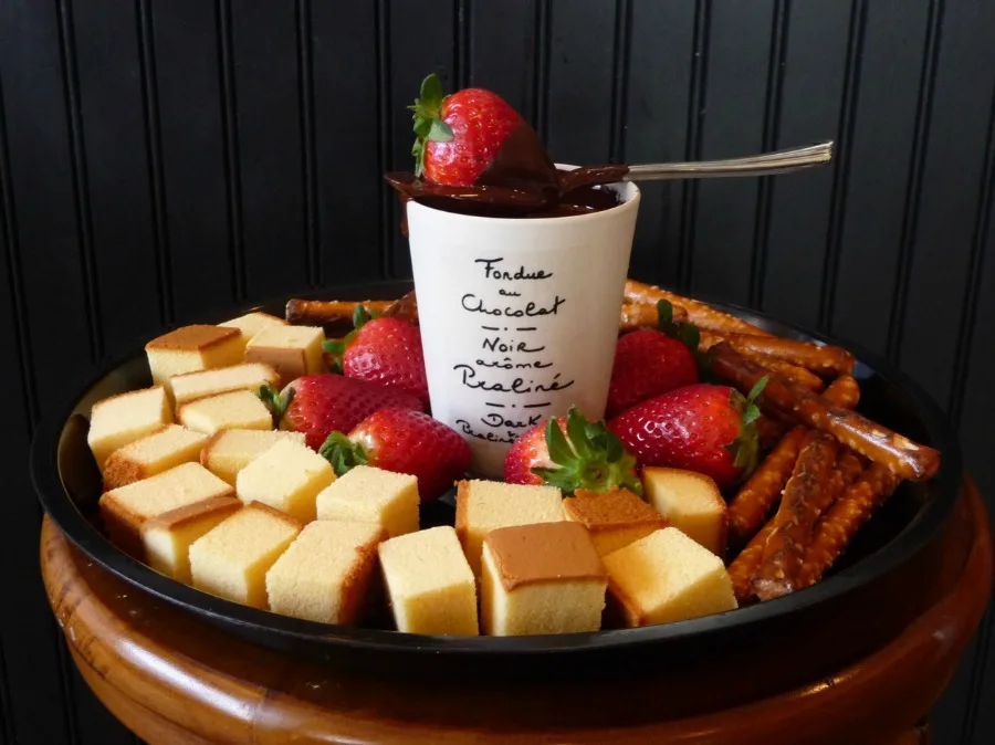 christmas dessert recipes idea chocolate fondue