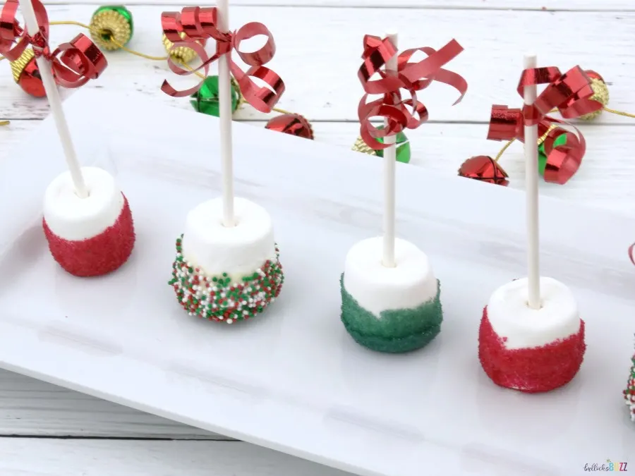 easy white chocolate peppermint covered marshmallows christmas treat