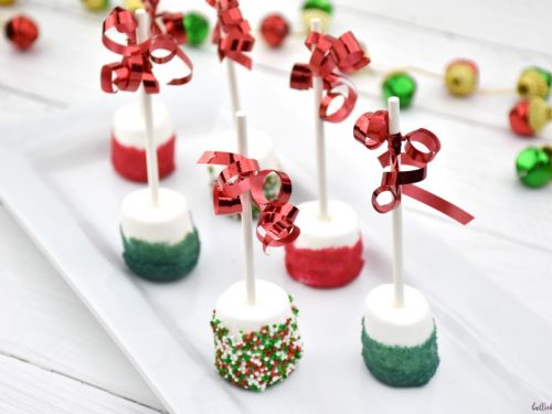 White Chocolate Peppermint Dipped Marshmallows Easy Christmas Treat Bullock S Buzz