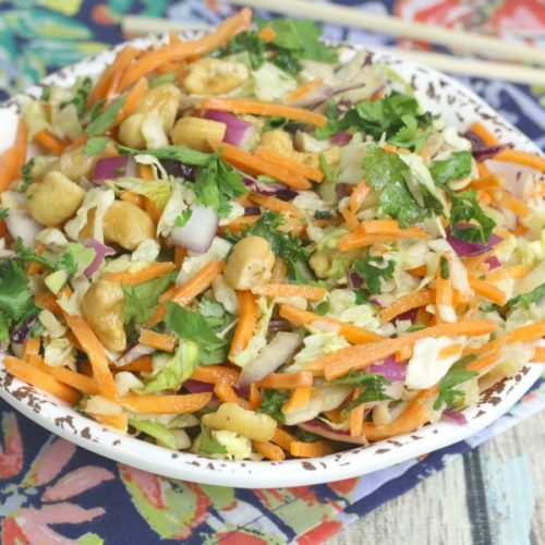 Easy Thai Chicken Salad Recipe with Honey Lime Dressing - Bullock's Buzz