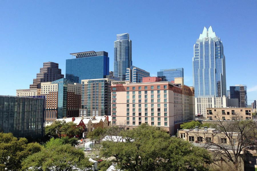 View of Austin Texas skyline