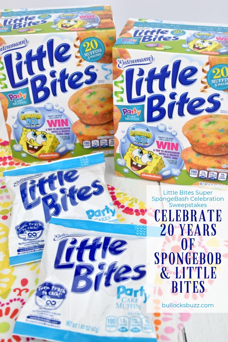 Celebrate Years Of Spongebob And Little Bites Muffins Sweepstakes Giveaway Bullock S Buzz