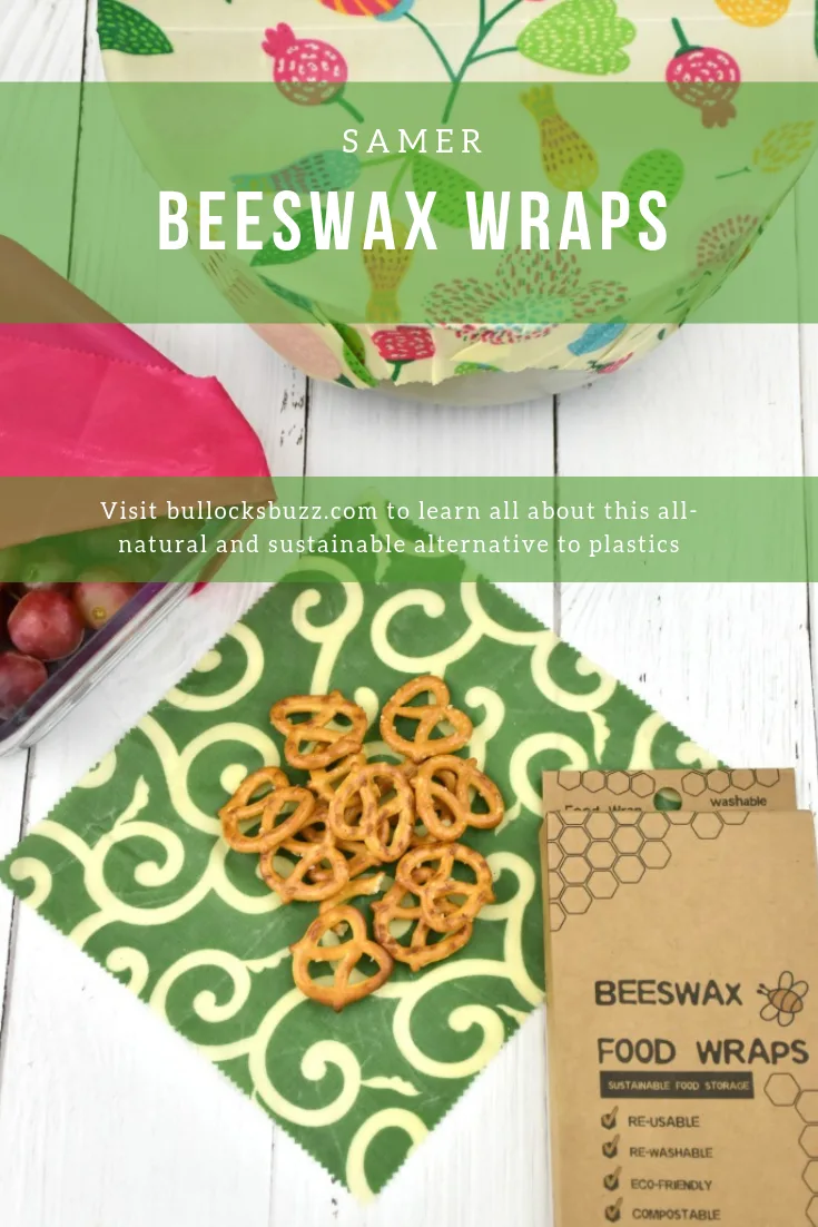 Fruit Pattern Beeswax and Cotton Reusable Food Wraps 3 Pack by World Market