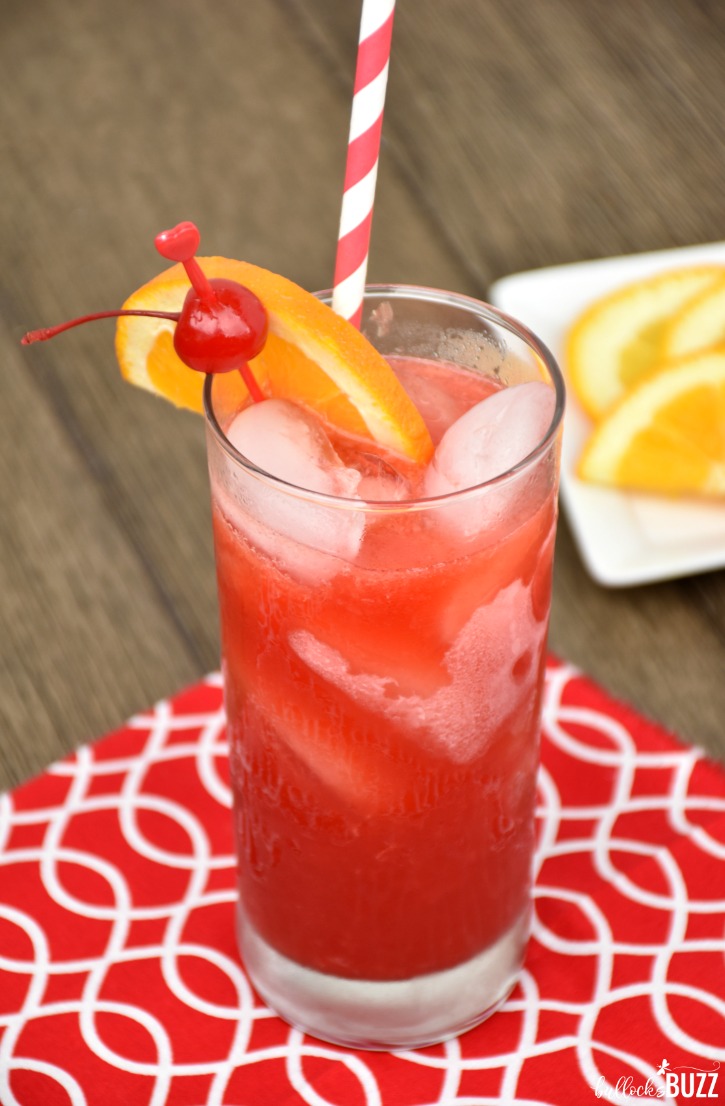 Strong cherry notes from amaretto and sloe gin are tempered by the mellow spice of Southern Comfort and the subtle tartness of orange juicy in this deliciously refreshing cocktail, the Alabama Slammer. #cocktails #cocktailrecipe