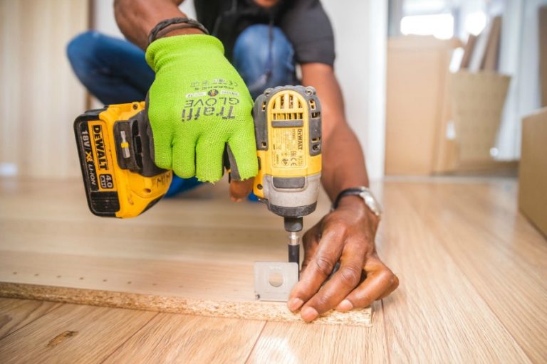installing flooring as home repair projects