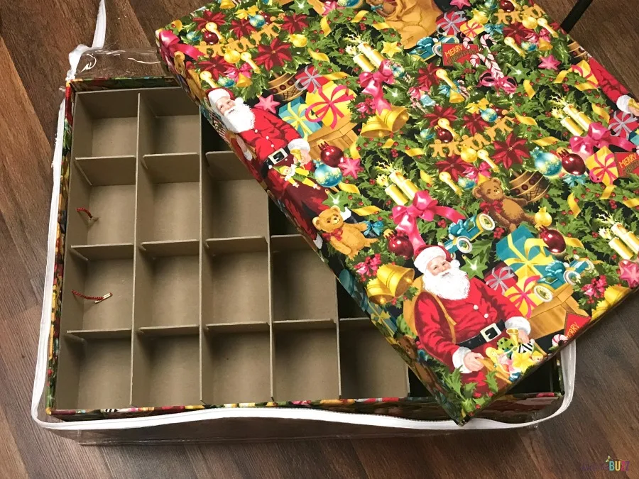 Christmas ornament storage box