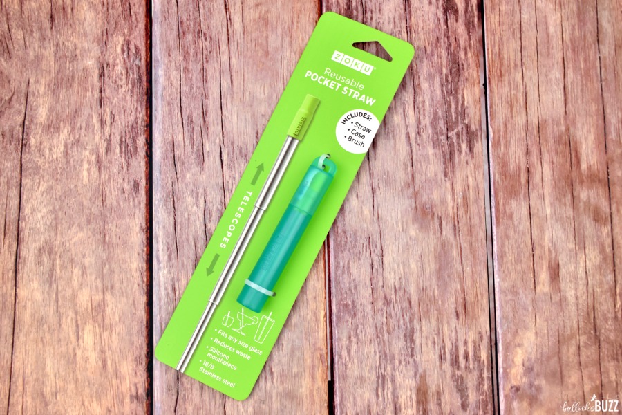 packaging of Zoku Reusable Pocket Straw