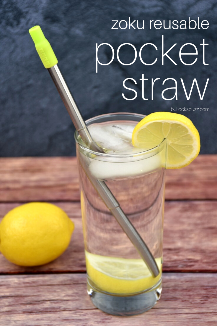 The reusable, telescoping, stainless steel, Zoku Pocket Straw is a clever, cute, and convenient way to reduce your carbon footprint and do your part to stop the plastic waste problem.