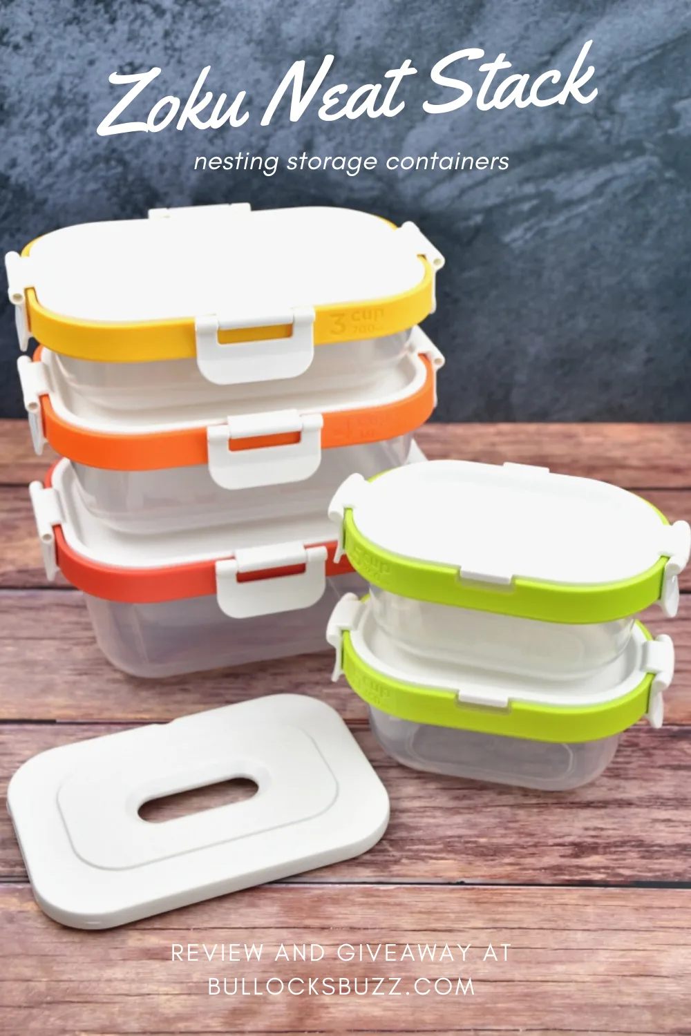 Microwave Food Storage Containers- Set of 3 Nesting Microwave