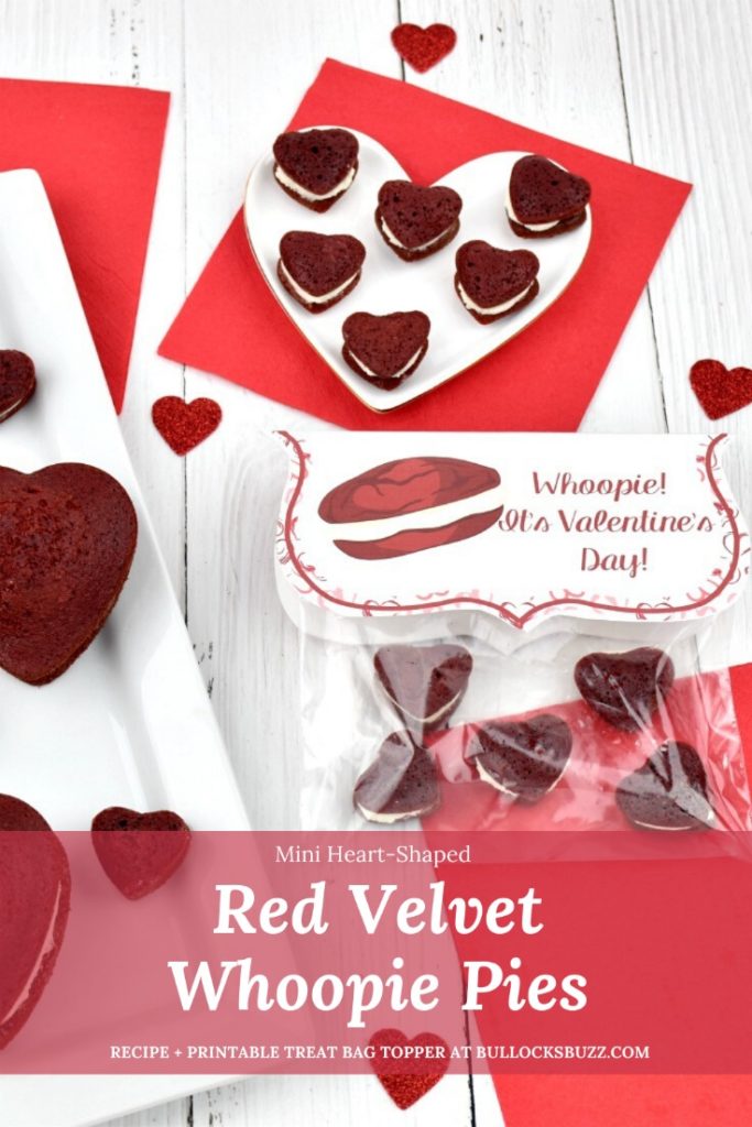 Red Velvet Whoopie Pies + Free Printable Tag for Valentine's Day ...