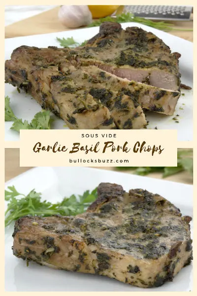 This recipe for Sous-Vide Garlic-Basil Rubbed Pork Chops creates some of the most tender and juicy chops you’ve ever tasted. A truly delicious easy dinner recipe!