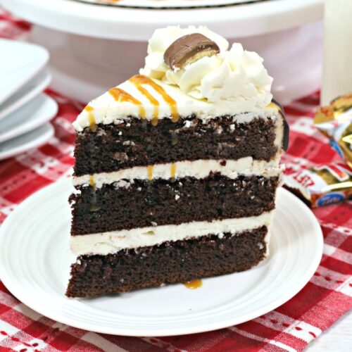 Twix Chocolate Layered Cake