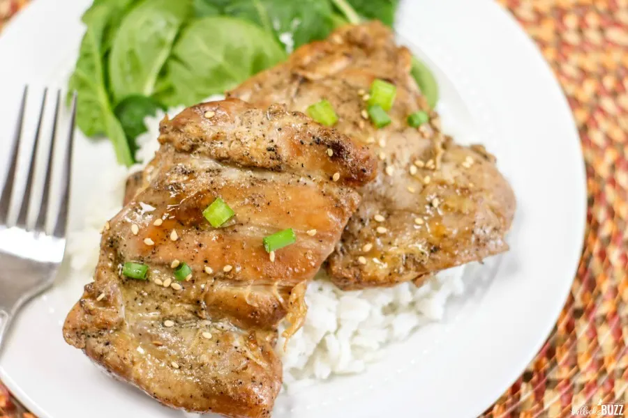 grilled sesame chicken thighs dinner recipe idea