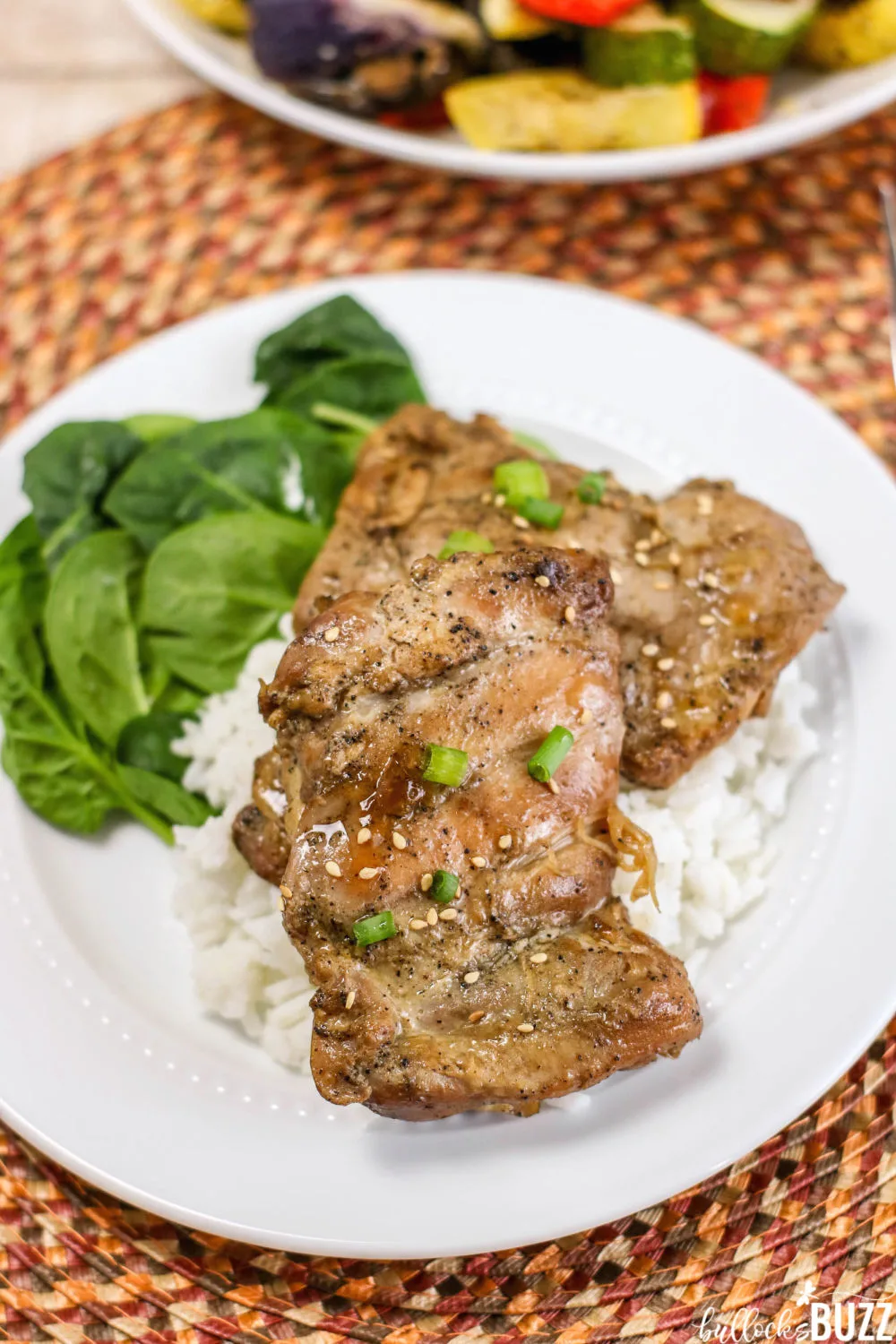 A savory-sweet marinade takes these Grilled Sesame Chicken Thighs to a whole new level of deliciousness in this quick and easy recipe.