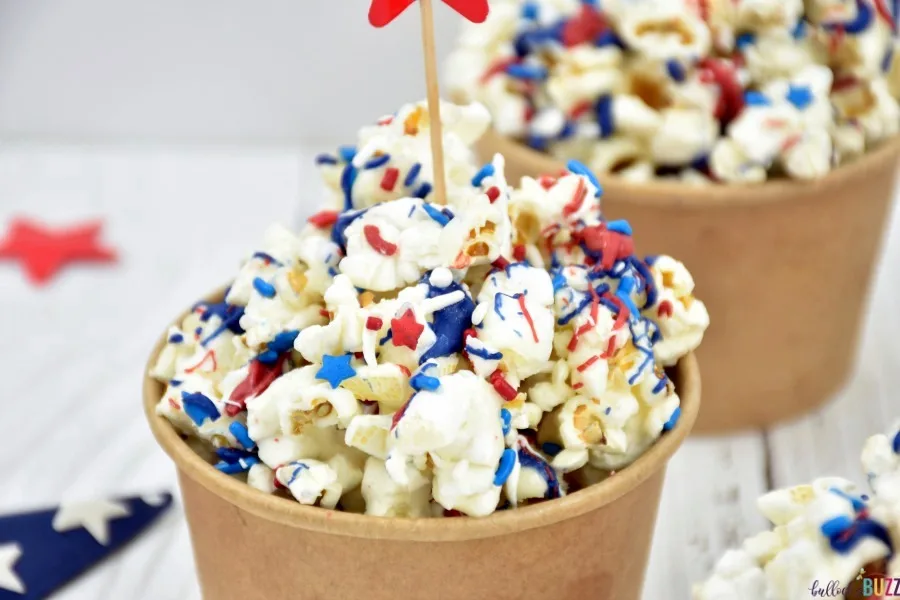 close up of 4th of July recipe