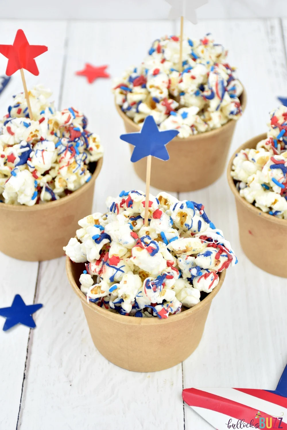 his Patriotic Popcorn recipe is quick, easy, and perfect for all holidays red, white, and blue!