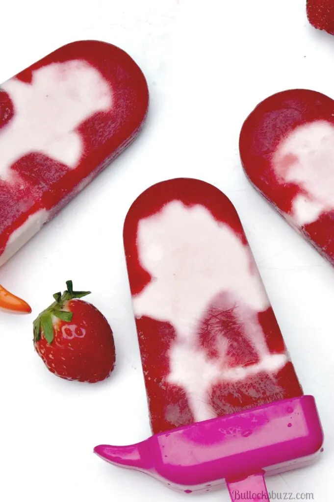 Fresh strawberries are combined with creamy yogurt in this refreshingly delicious Strawberry Yogurt Paletas recipe. 