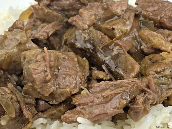 slow cooker beef tips and rice recipe