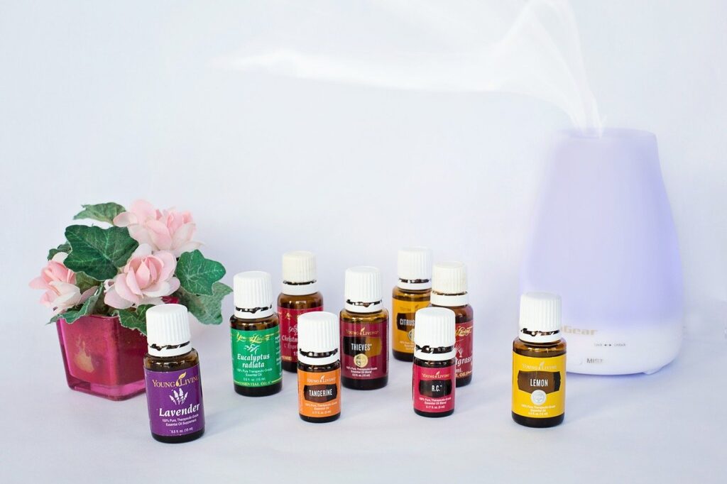 collection of essential oils