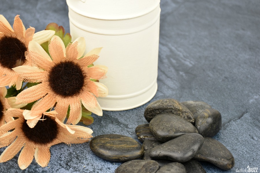 add rocks and flowers