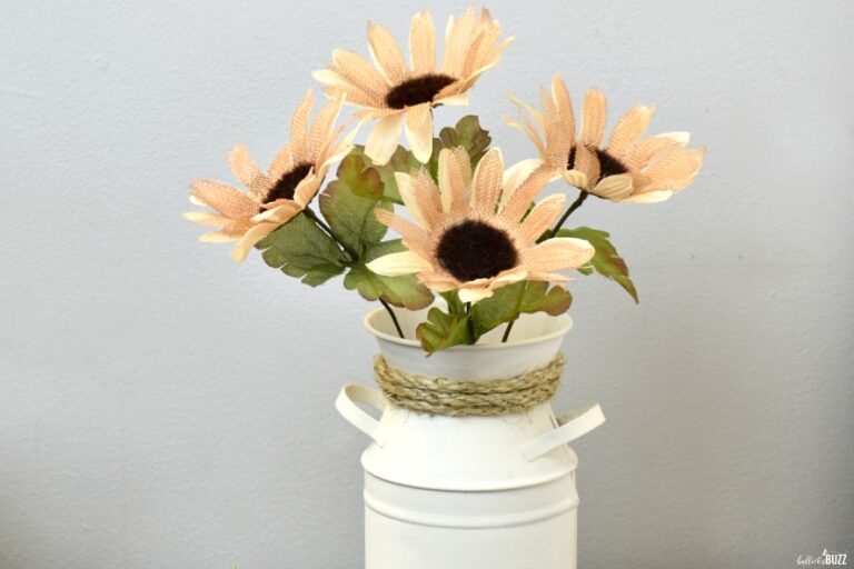 DIY Farmhouse Decor Milk Can Vase