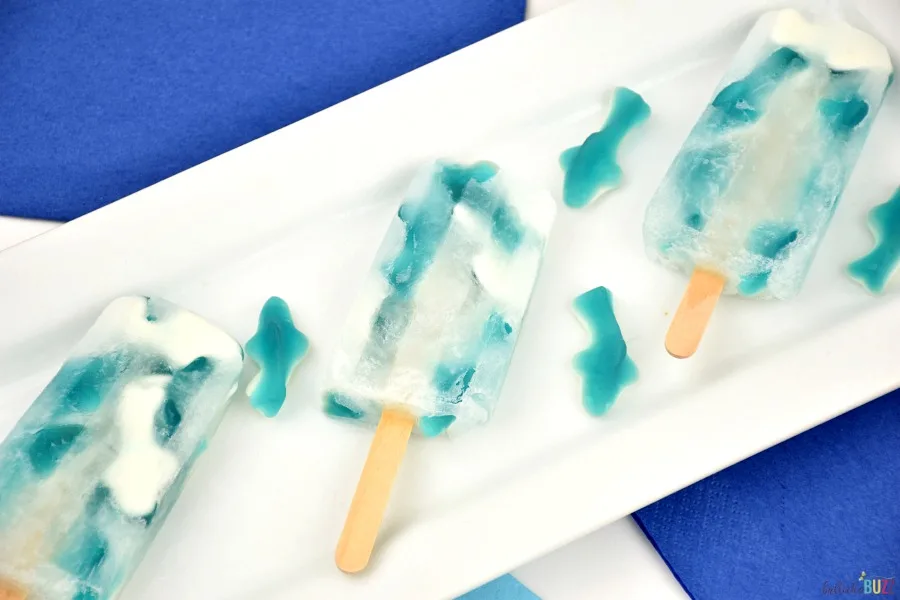 popsicle recipe roundup gummy shark popsicles