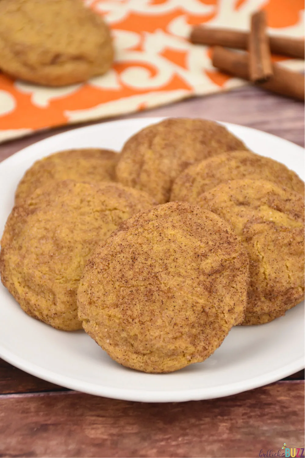 These Pumpkin Snickerdoodle Cookies are soft, chewy, and absolutely packed with delicious flavor! #recipe #snickerdoodles
