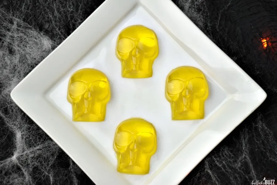 Halloween  candy for adults on plate
