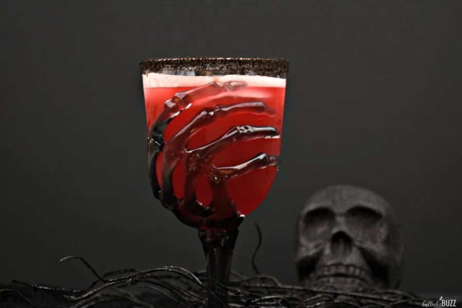 red Halloween cocktail recipe